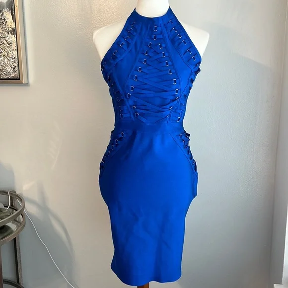 blue bandage dress fashion nova Pink Strapless Floral Organza Midi Dress With Flower main image 0